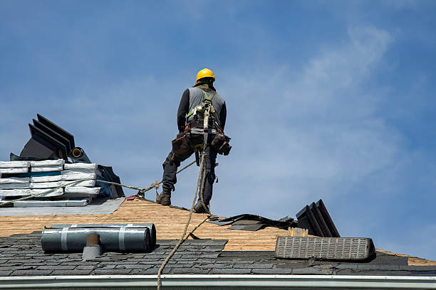 Professional Roof Replacement technician working in Trent, SD